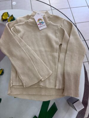 Blusa tricot bege